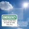 Signmission Local Alarm Only In Case Of Fire Call 911 Emergency Sign, Plastic, 14in W x 10in L, 2PK OS-2PACK-EM-P-1014-L-10398 - alternate 4